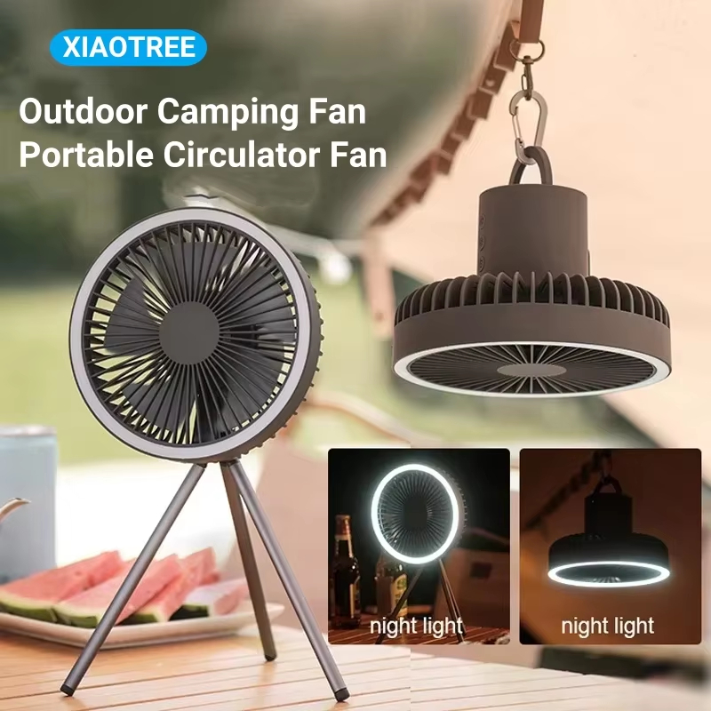 Desk Setup Gear - 1/2Pc 10000Mah Camping Fan Oplaadbare Desktop