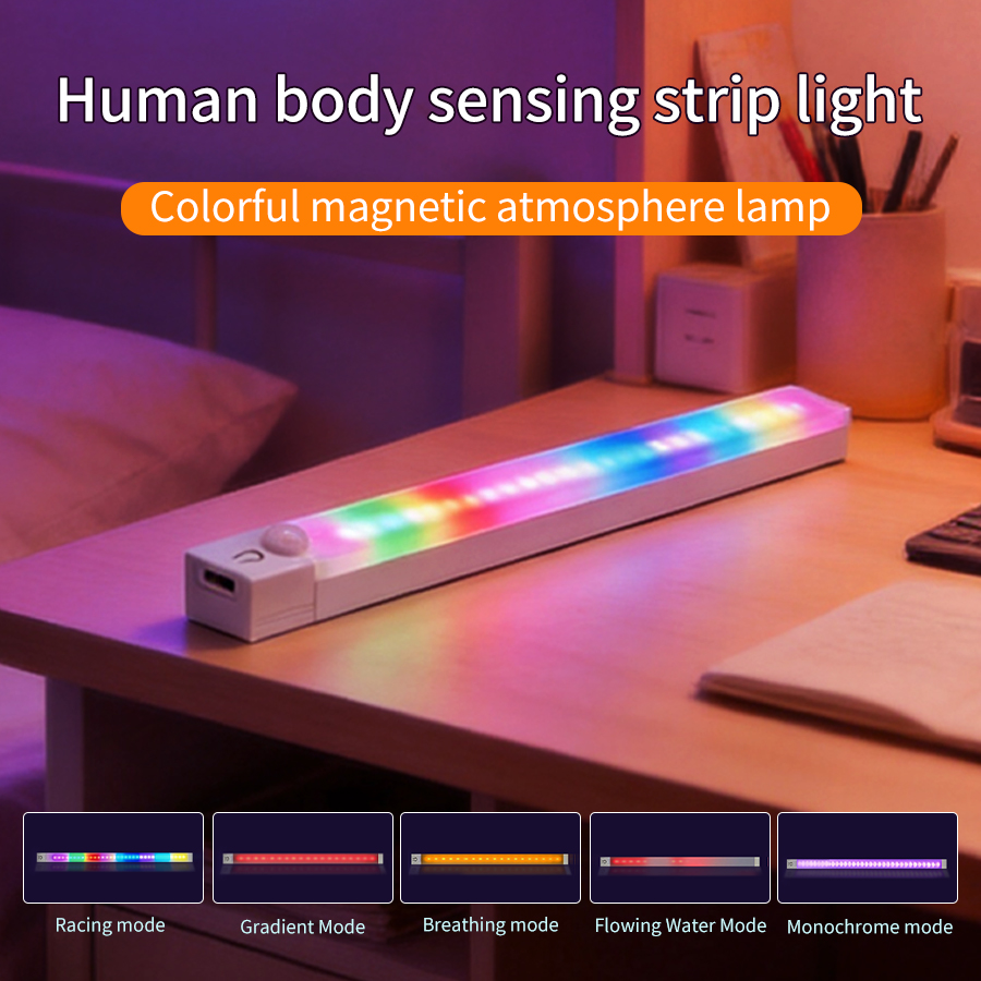 Desk Setup Led Strip - 30/50cm Draadloos Nachtlampje Gaming Bureau Ambient