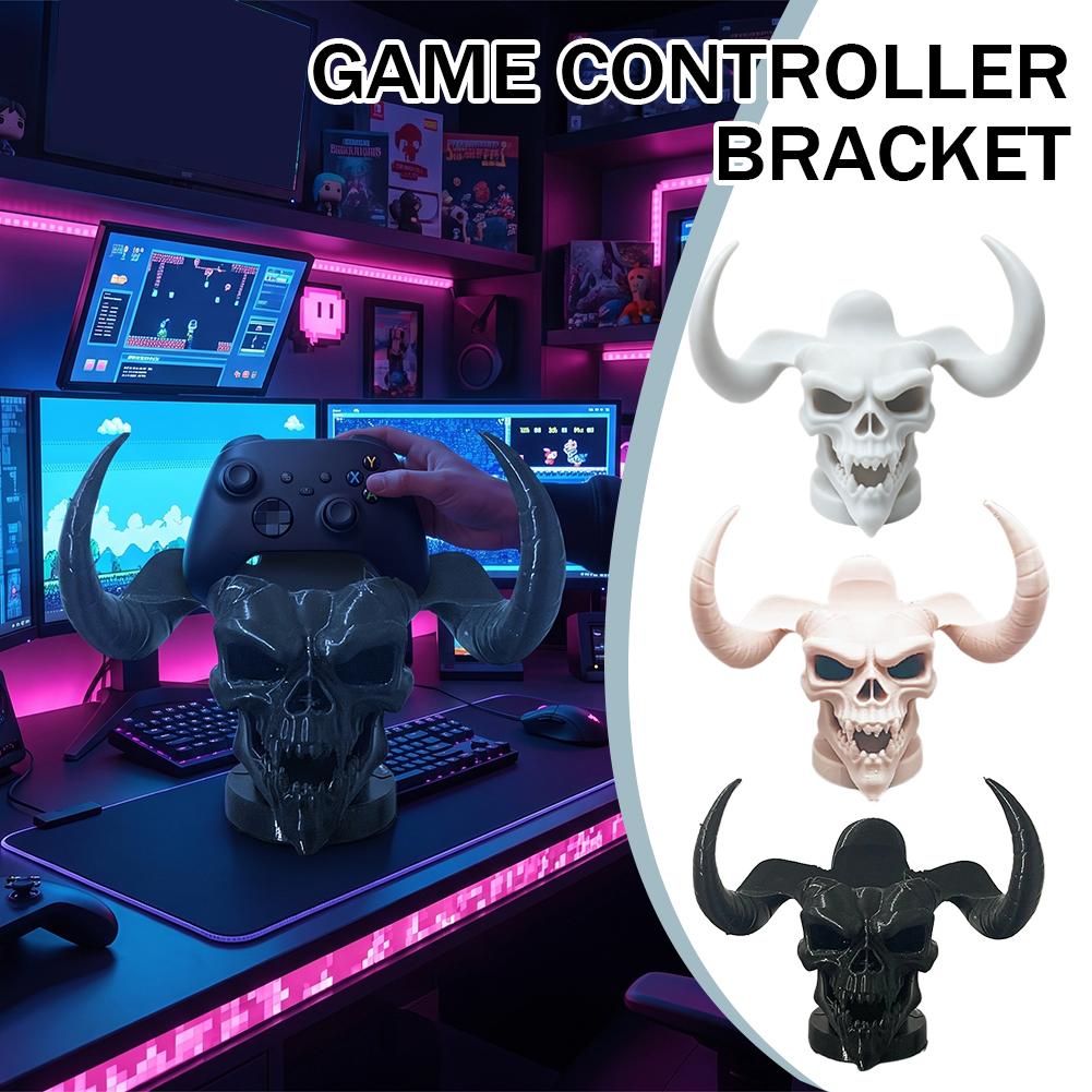 Desk Setup Game - Unieke Duivelschedel Hoorn Controllerhouder Bureau-Organizer Stand