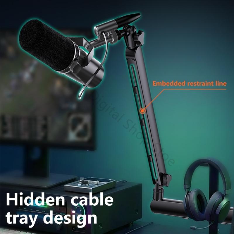 Desk Setup Studio - 96BA Flexibele Aluminium Microfoon Boom Arm