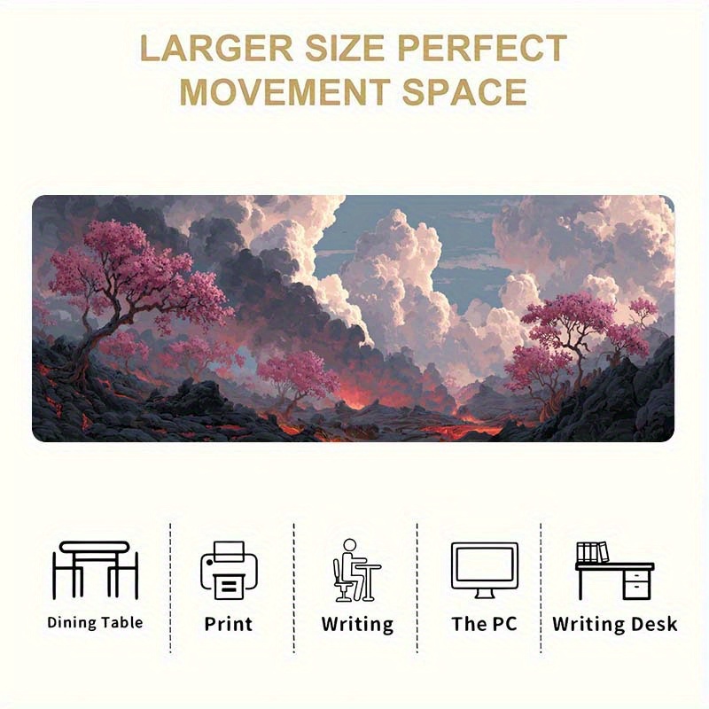 Volcano Cherry Blossom Fantasy - Desk Setup For Office recensie en prijs