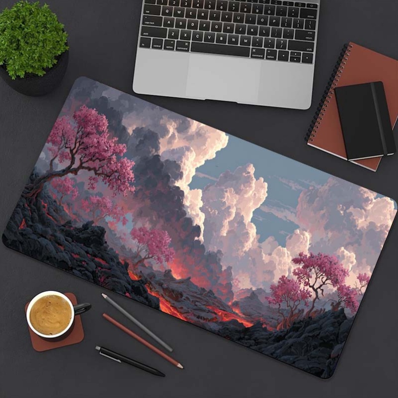 Volcano Cherry Blossom Fantasy - Desk Setup For Office recensie en prijs