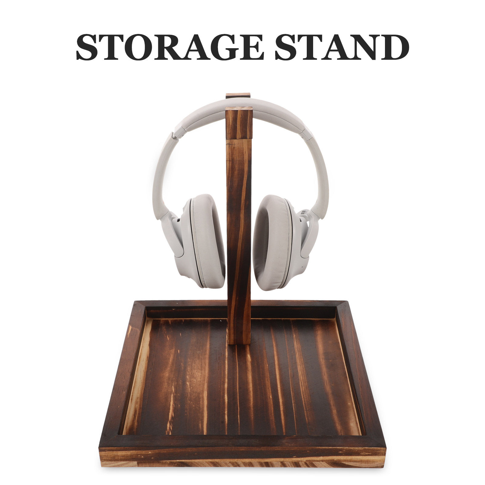 Stevige houten hoofdtelefoonho - Desk Setup Studio recensie en prijs
