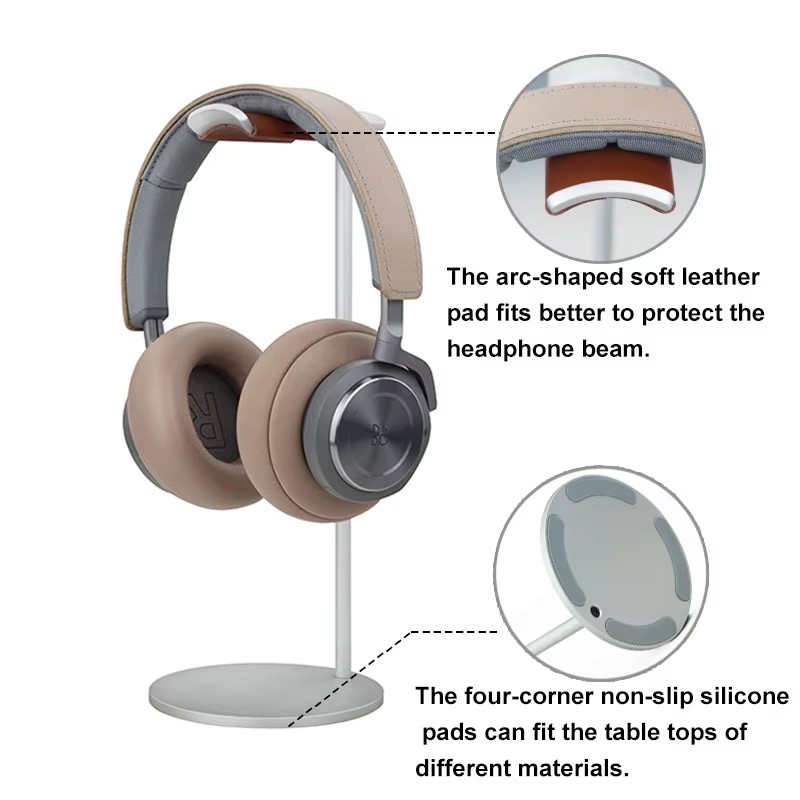 Gebogen aluminium hoofdtelefoo - Desk Setup Game recensie en prijs