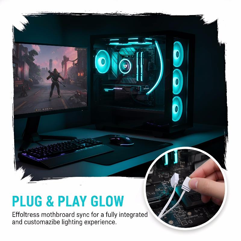 5V 3-pins ARGB decoratieve lic - Desk Setup Led Strip recensie en prijs