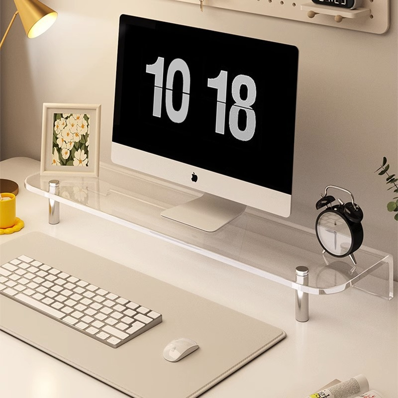 Acryl monitorstandaard, bureau - Desk Setup For Laptop And Monitor recensie en prijs