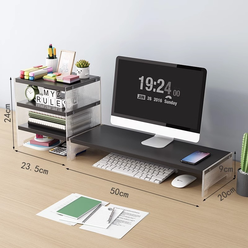 Acryl monitorstandaard, bureau - Desk Setup For Laptop And Monitor recensie en prijs
