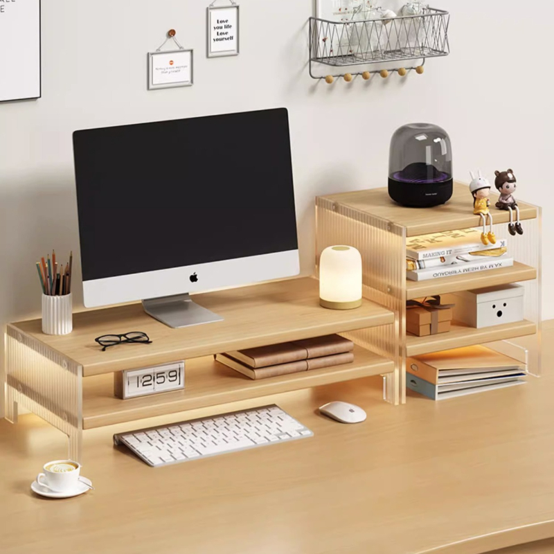Acryl monitorstandaard, bureau - Desk Setup For Laptop And Monitor recensie en prijs