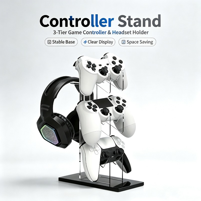 Controllerhouder met headset-h - Desk Setup Game recensie en prijs