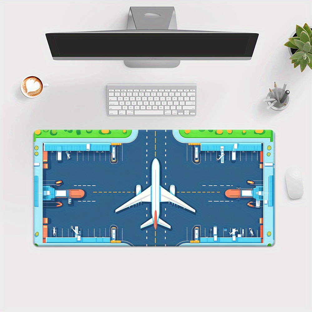 Vliegveld-muismat, grote uitge - Desk Setup For Office recensie en prijs