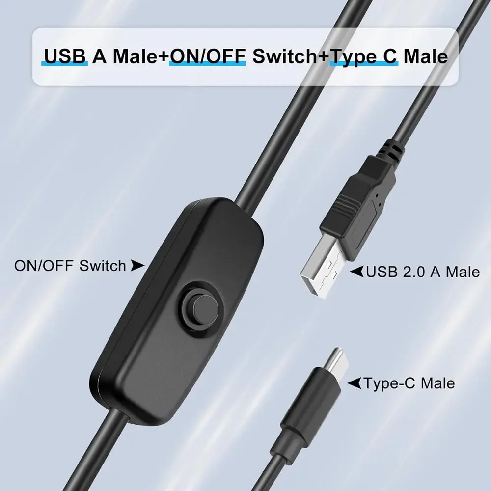 USB Type C-kabel met aan-uitsc - Desk Setup Led Strip recensie en prijs