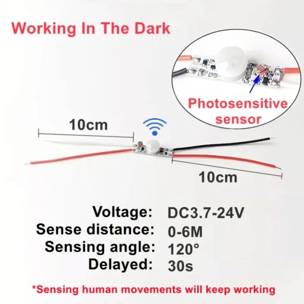 DC5V/12V/24V PIR Bewegingssens - Desk Setup Led Strip recensie en prijs