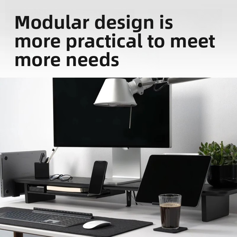 Massief Houten Monitor Riser S - Desk Setup For Office recensie en prijs