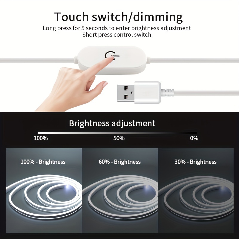 USB-aangedreven neonlichtstrip - Desk Setup Led Strip recensie en prijs
